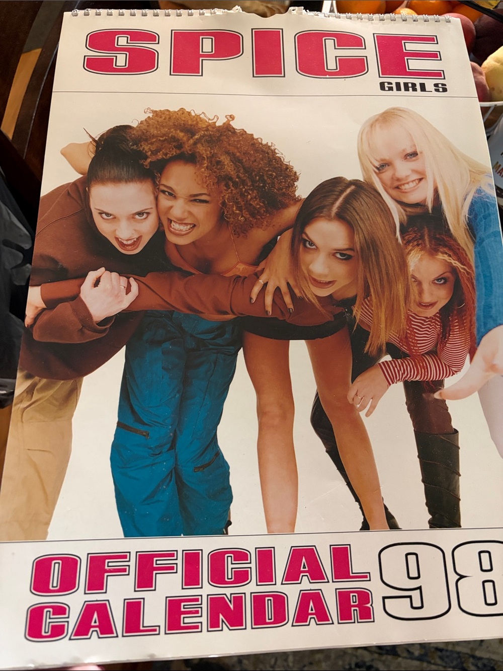 Official 1998 Calendar Spice Girls